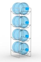 стеллаж - подставка bioray easy для 4 бутылей (стальная, неразборная) от магазина BIORAY